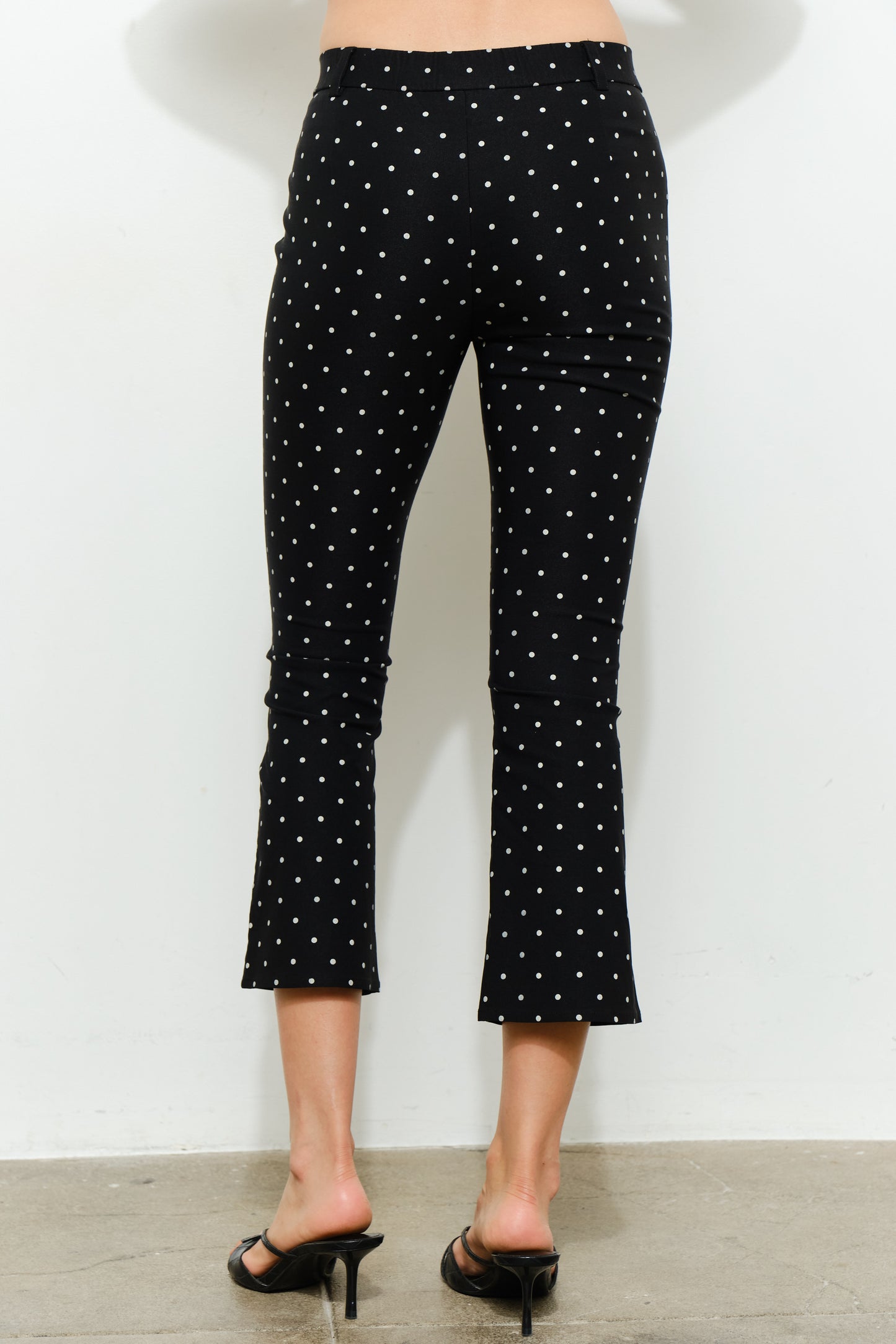 polka dot capri pants