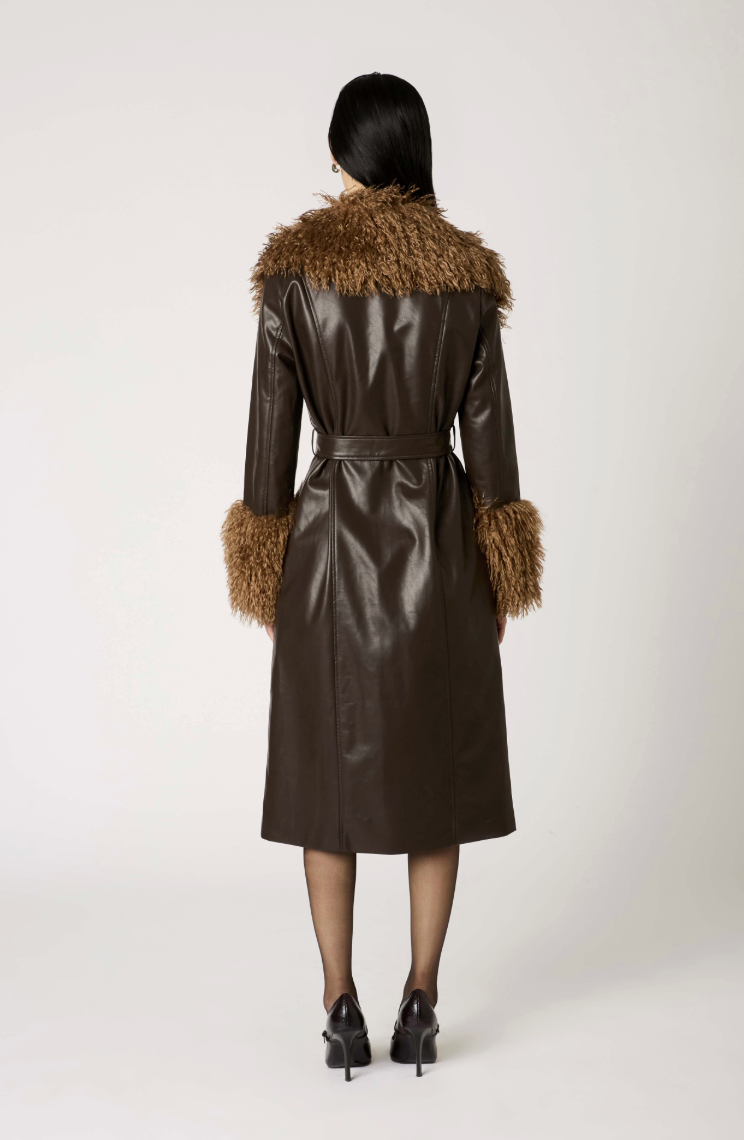 orla fur trim coat