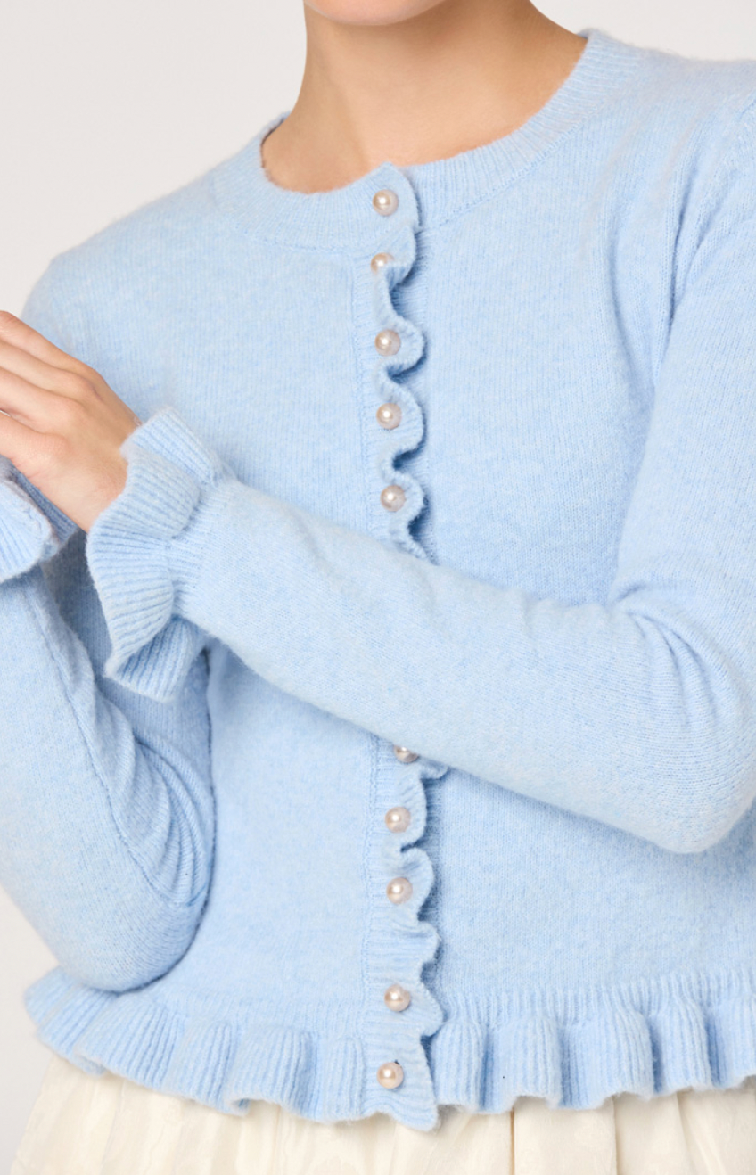 eowyn ruffle cardigan