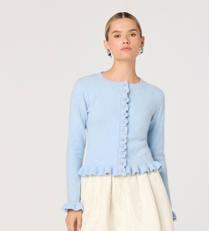 eowyn ruffle cardigan