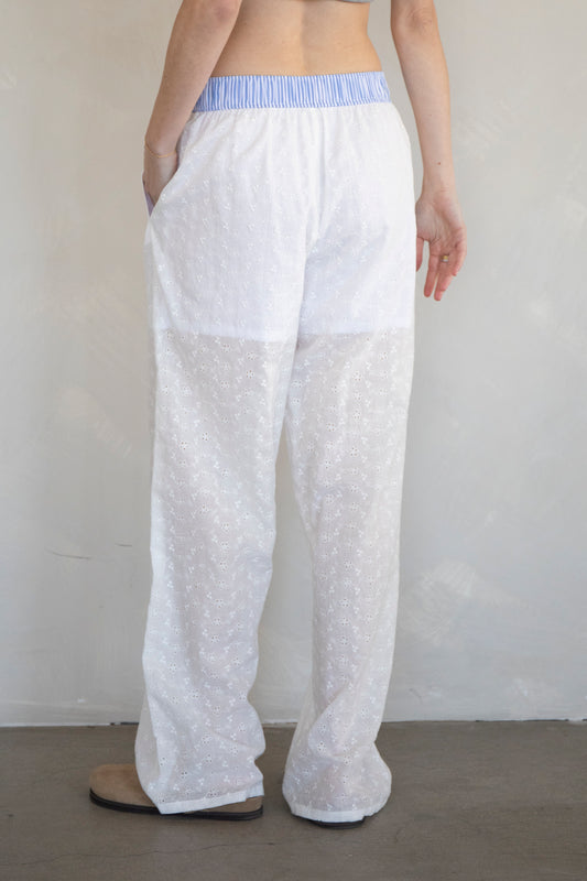 eyelet boxer pant