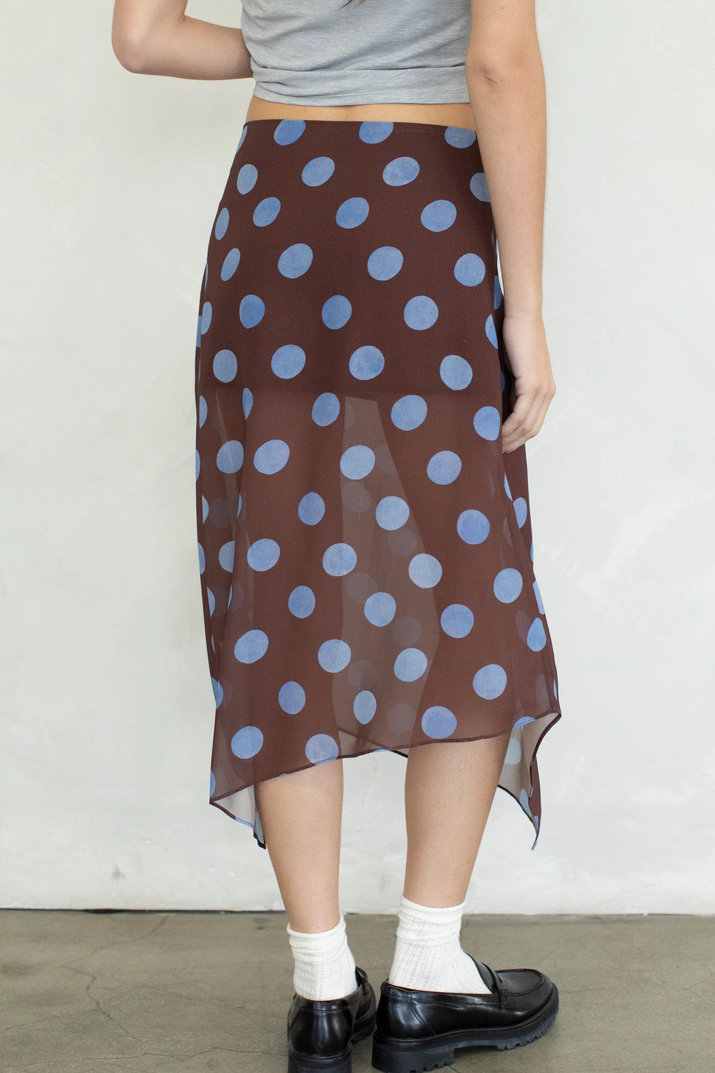 lily sheer midi skirt