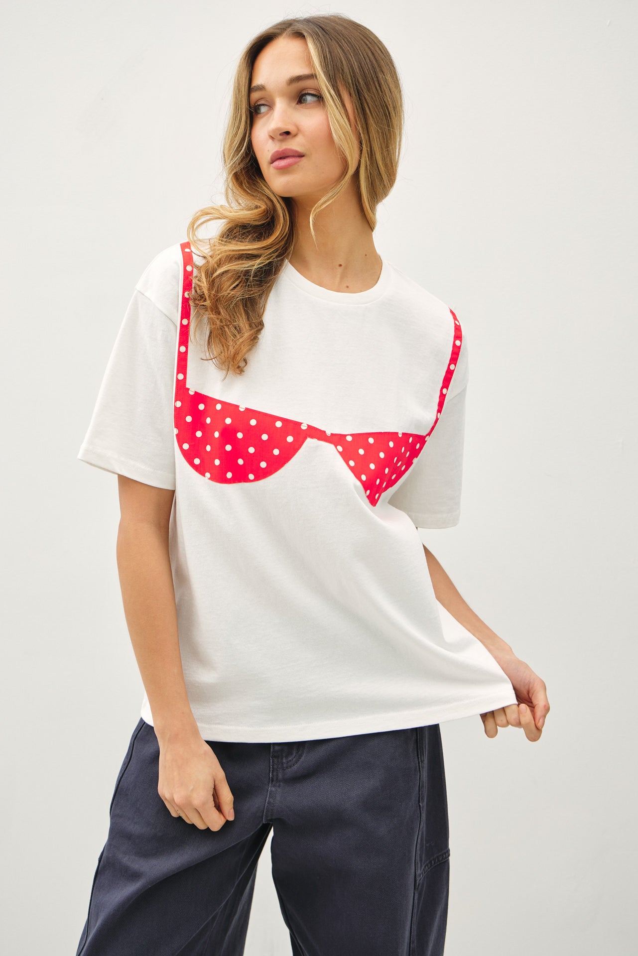 bikini patchwork tshirt