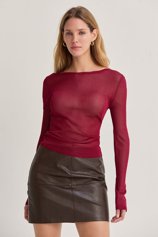 eliana lurex top