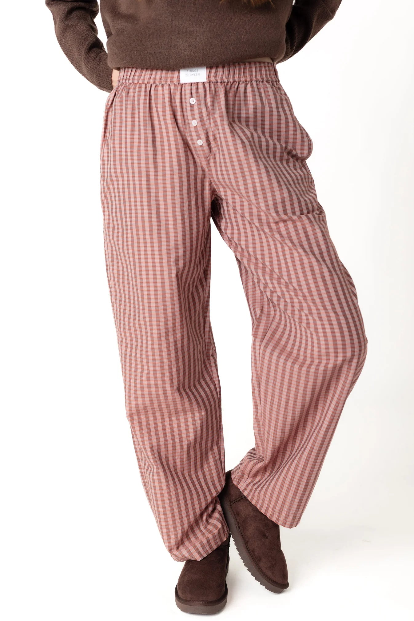 plaid pajama pant