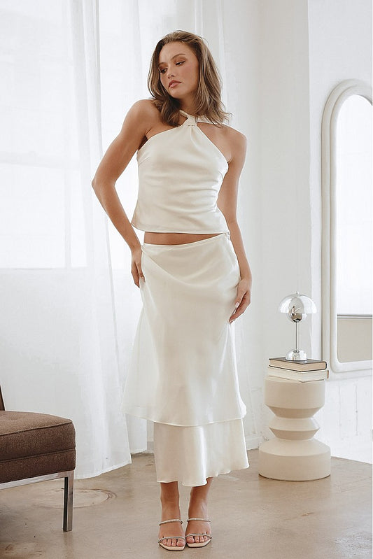 layered maxi skirt