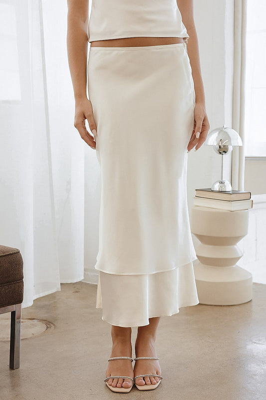 layered maxi skirt