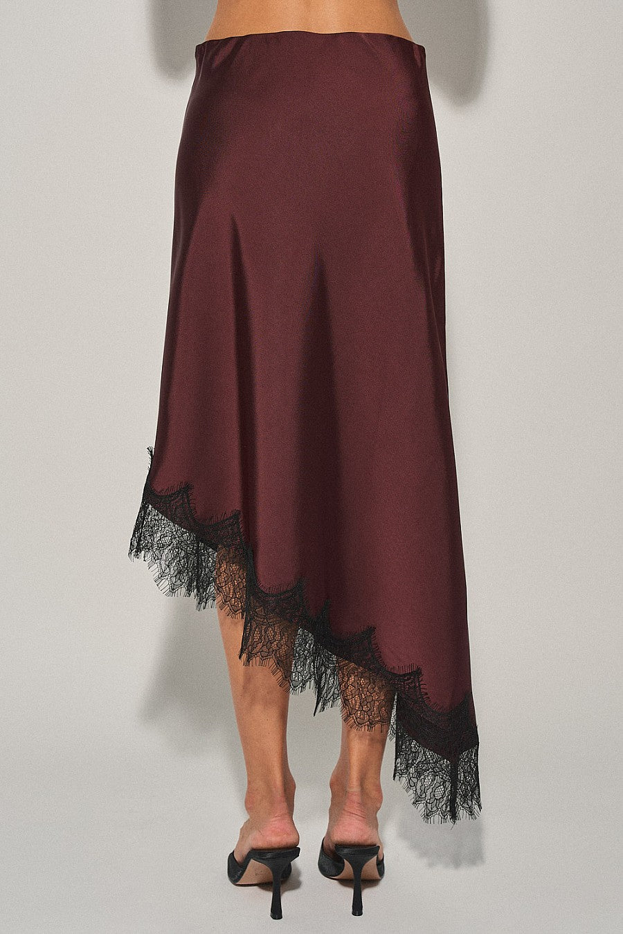 merlot midi skirt