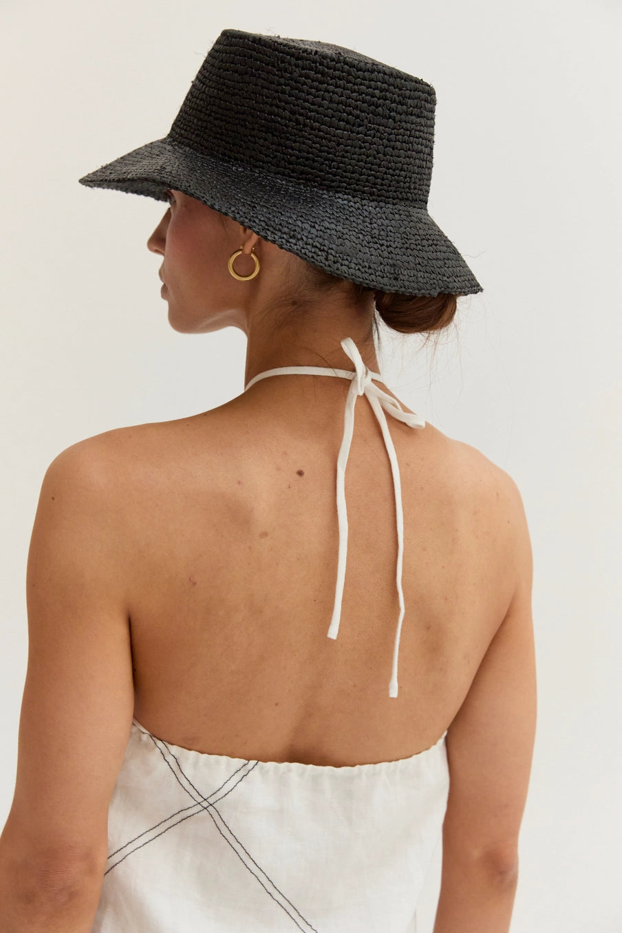 lena linen mini dress