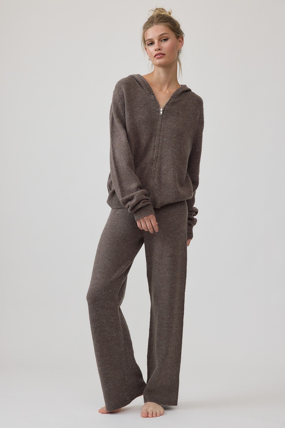 cozy up knit hoodie & pant set