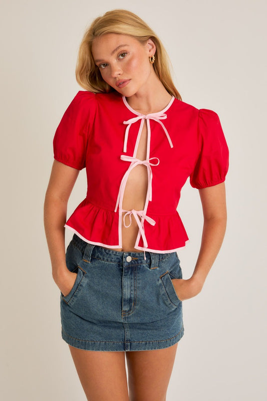 lover girl bow top