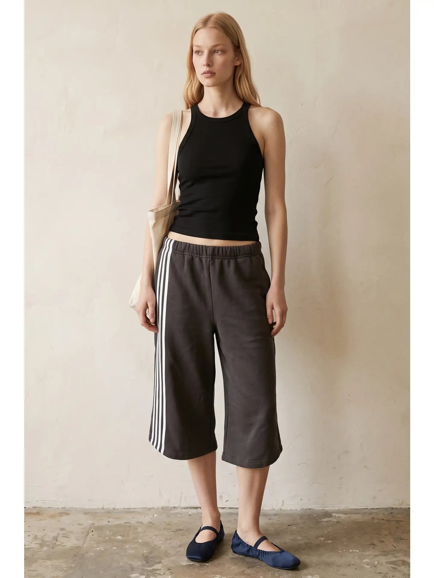 track sweatpant capris