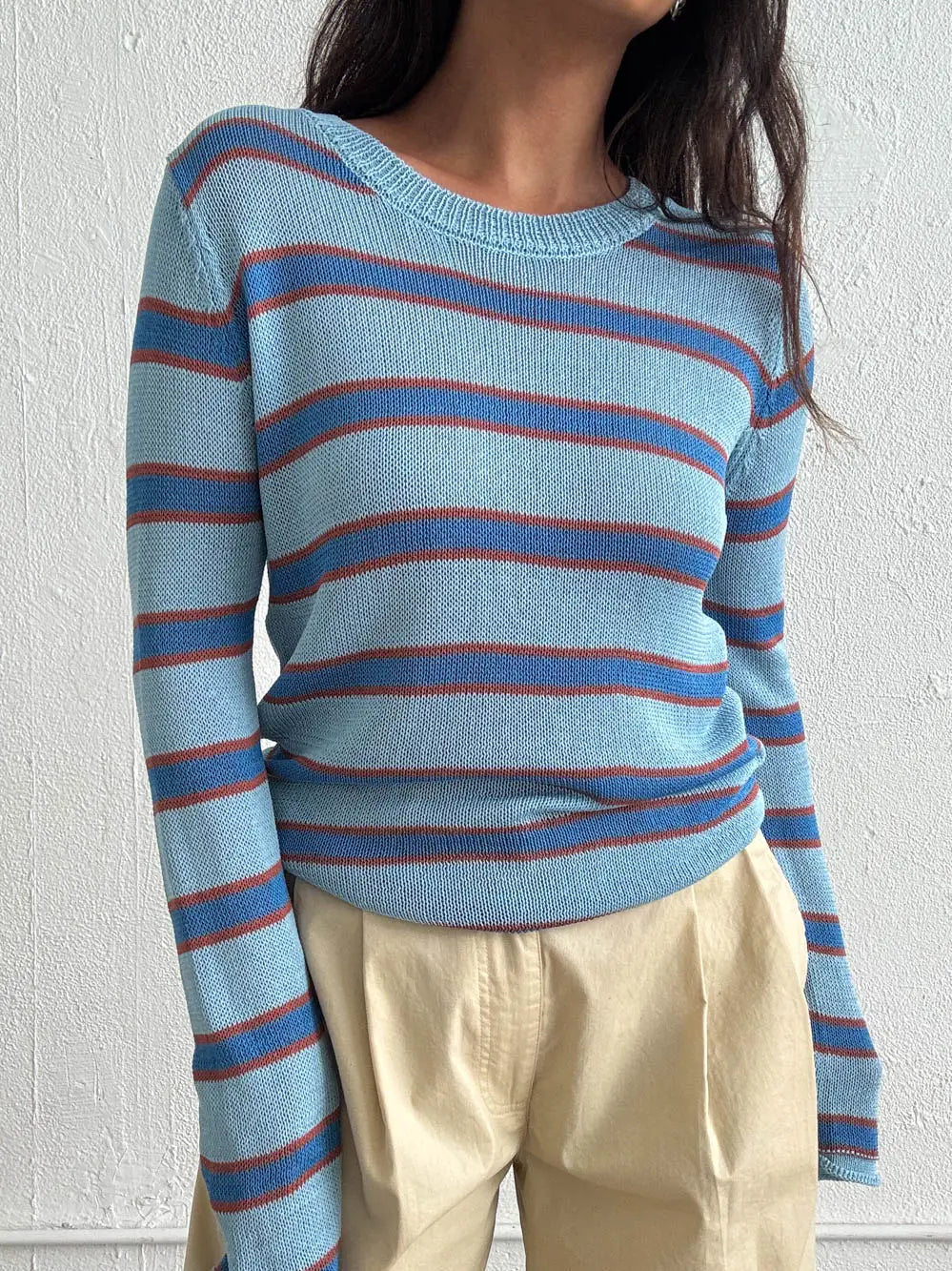 summer blues sweater
