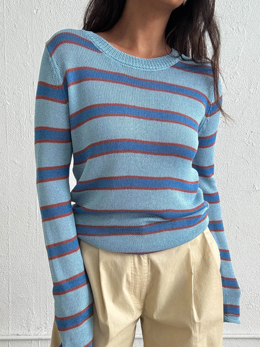 summer blues sweater