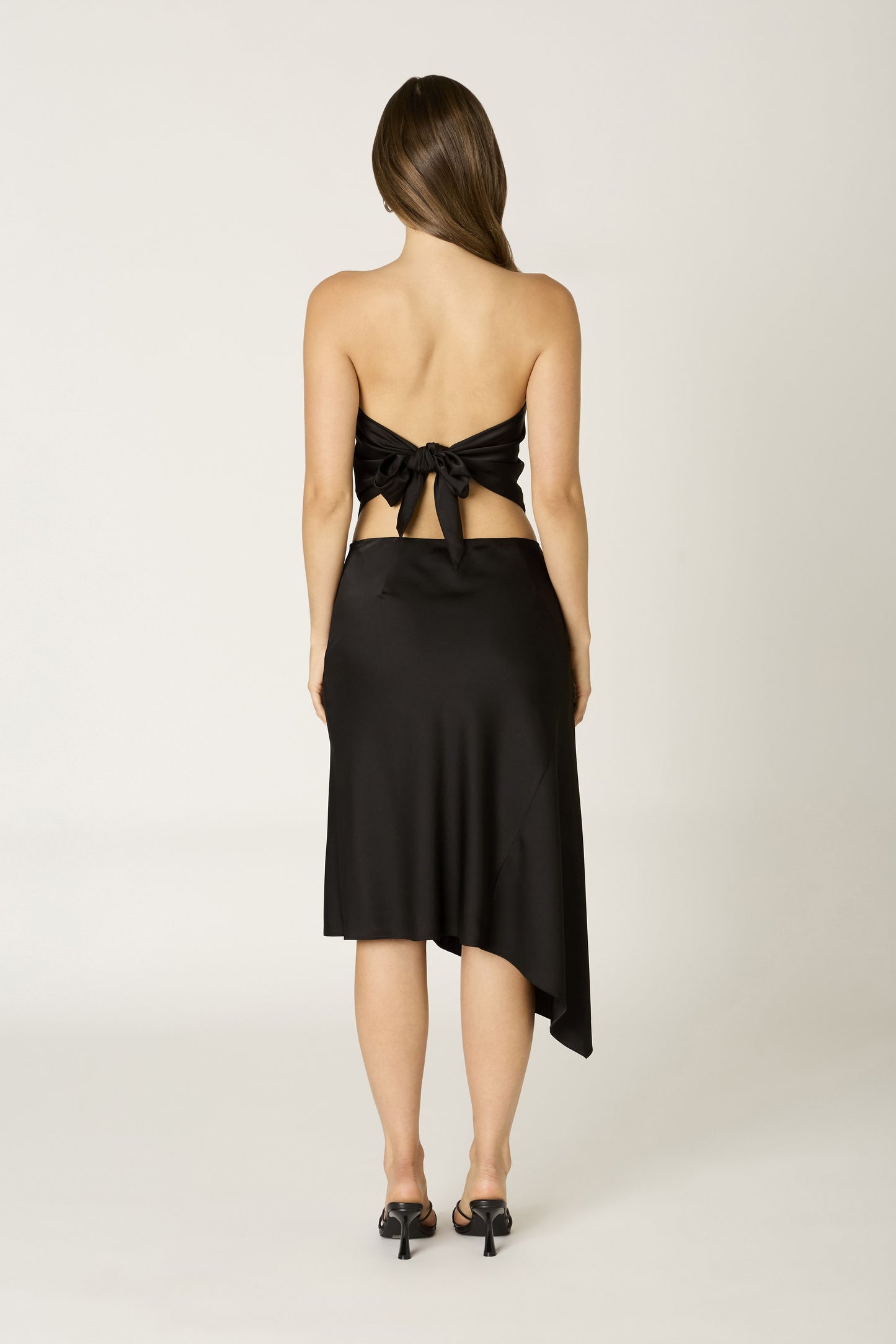 asymmetrical midi skirt