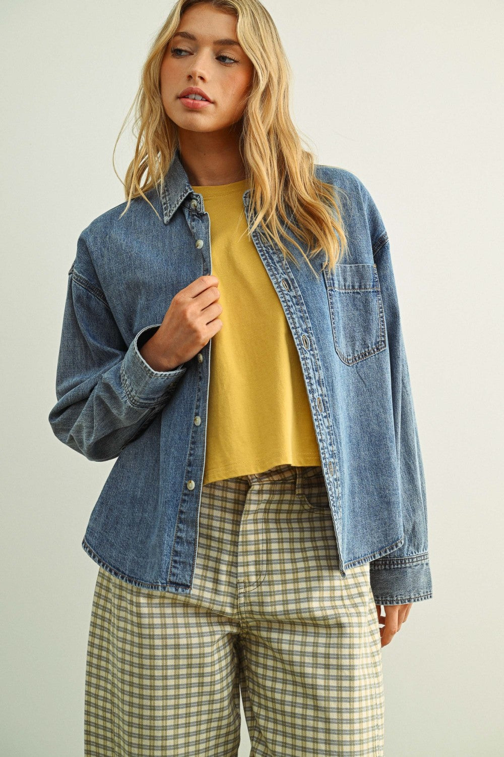 sweet escape denim shirt