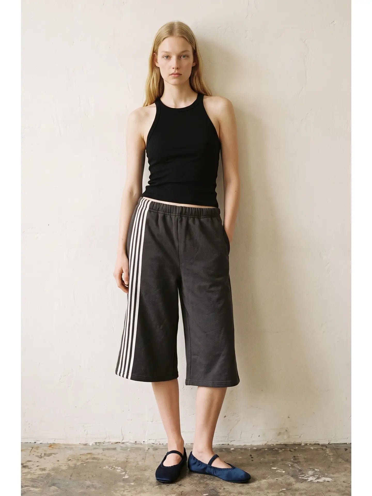 track sweatpant capris