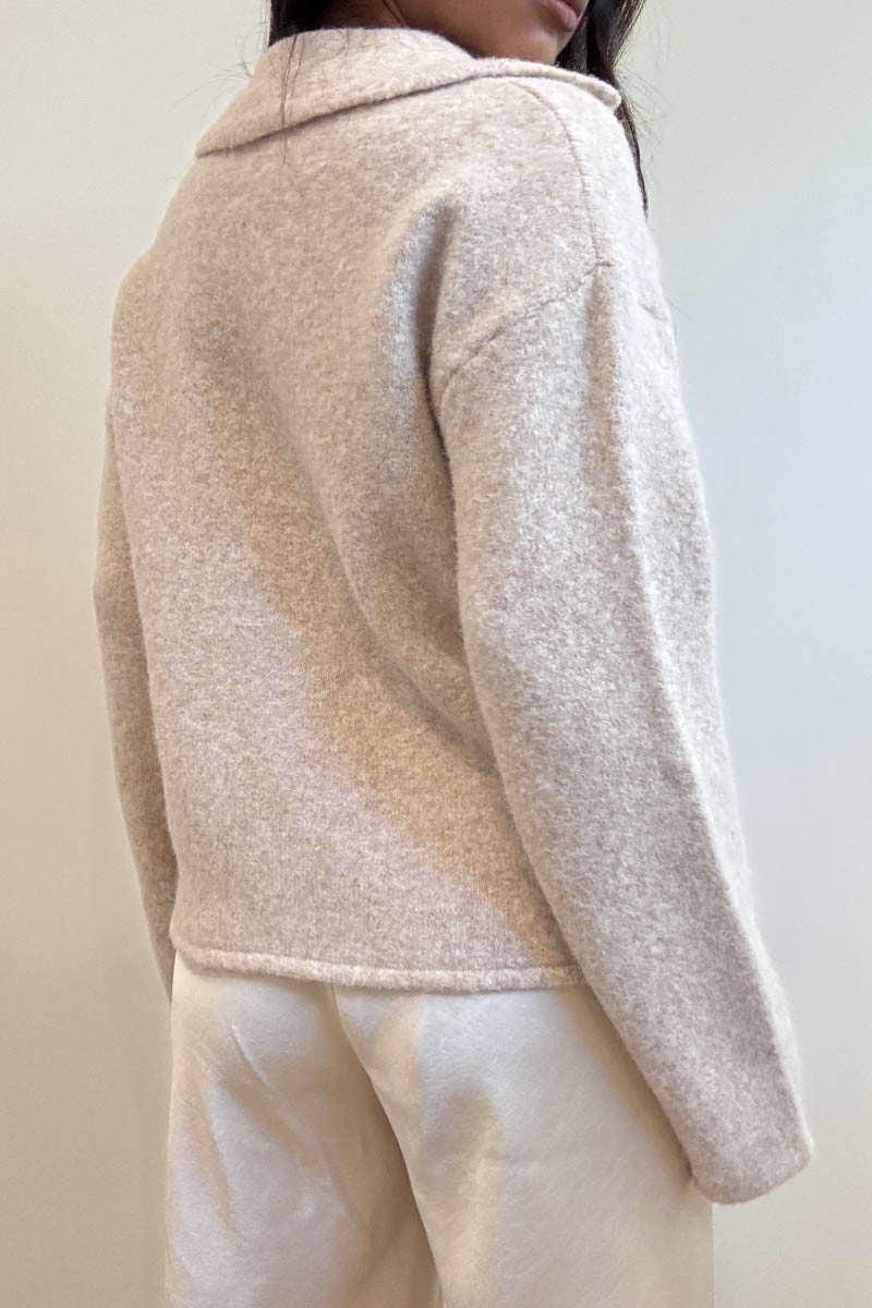 vanilla oats knit jacket