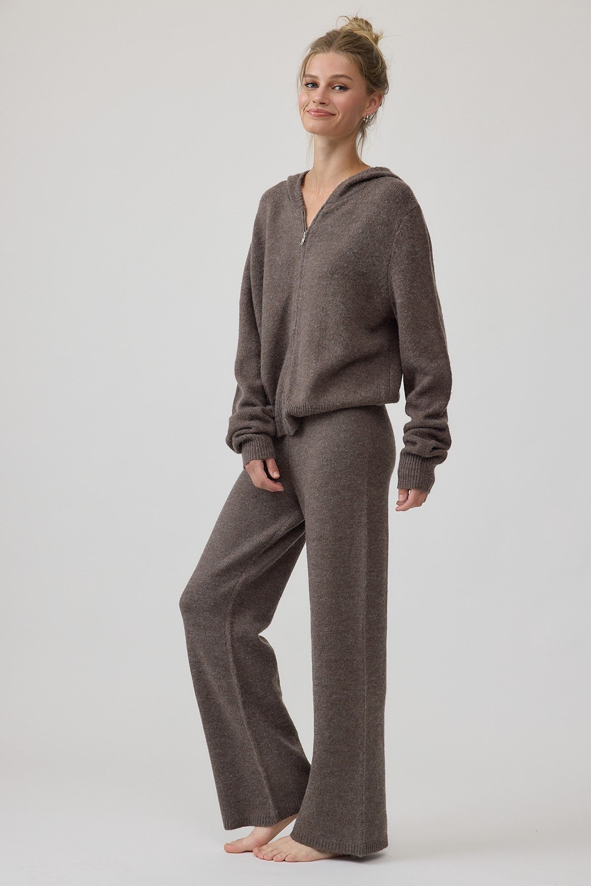 cozy up knit hoodie & pant set