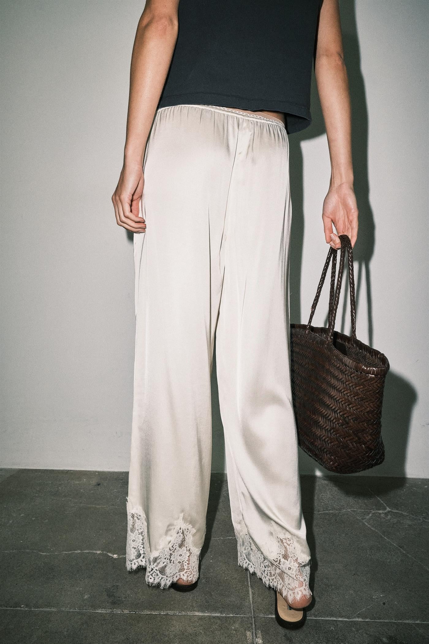 malibu satin pants
