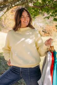 mock neck sweatshirt