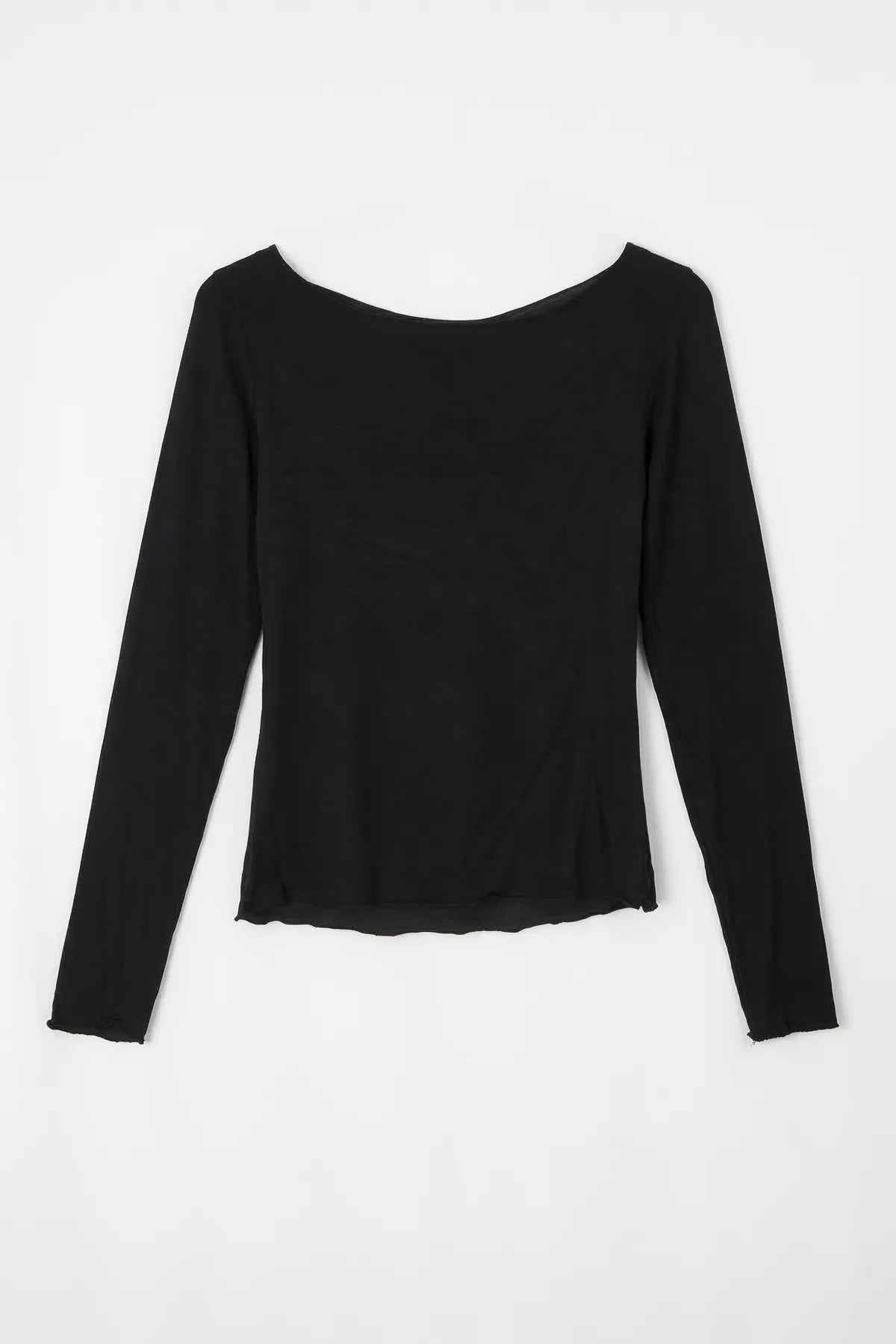 sheer long sleeve top