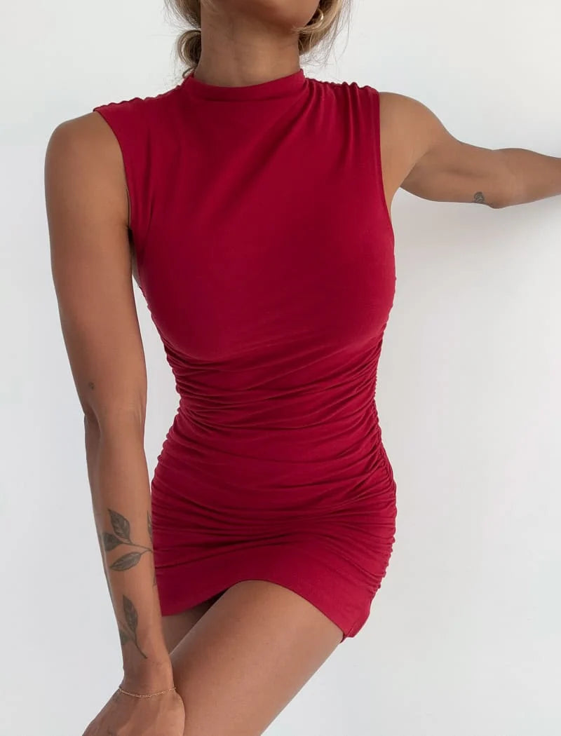 minimalist mini dress