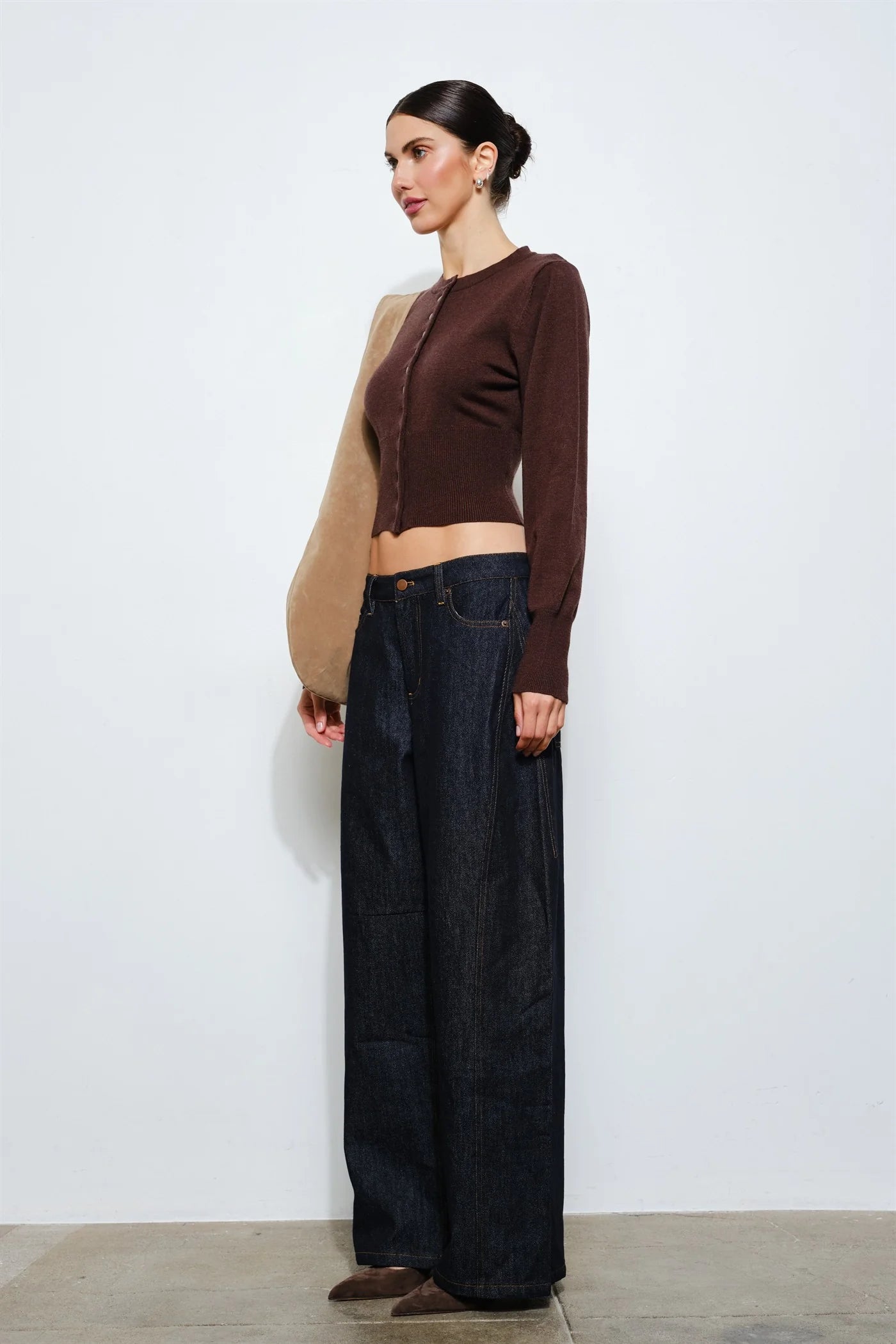 cassandra snap button cardigan