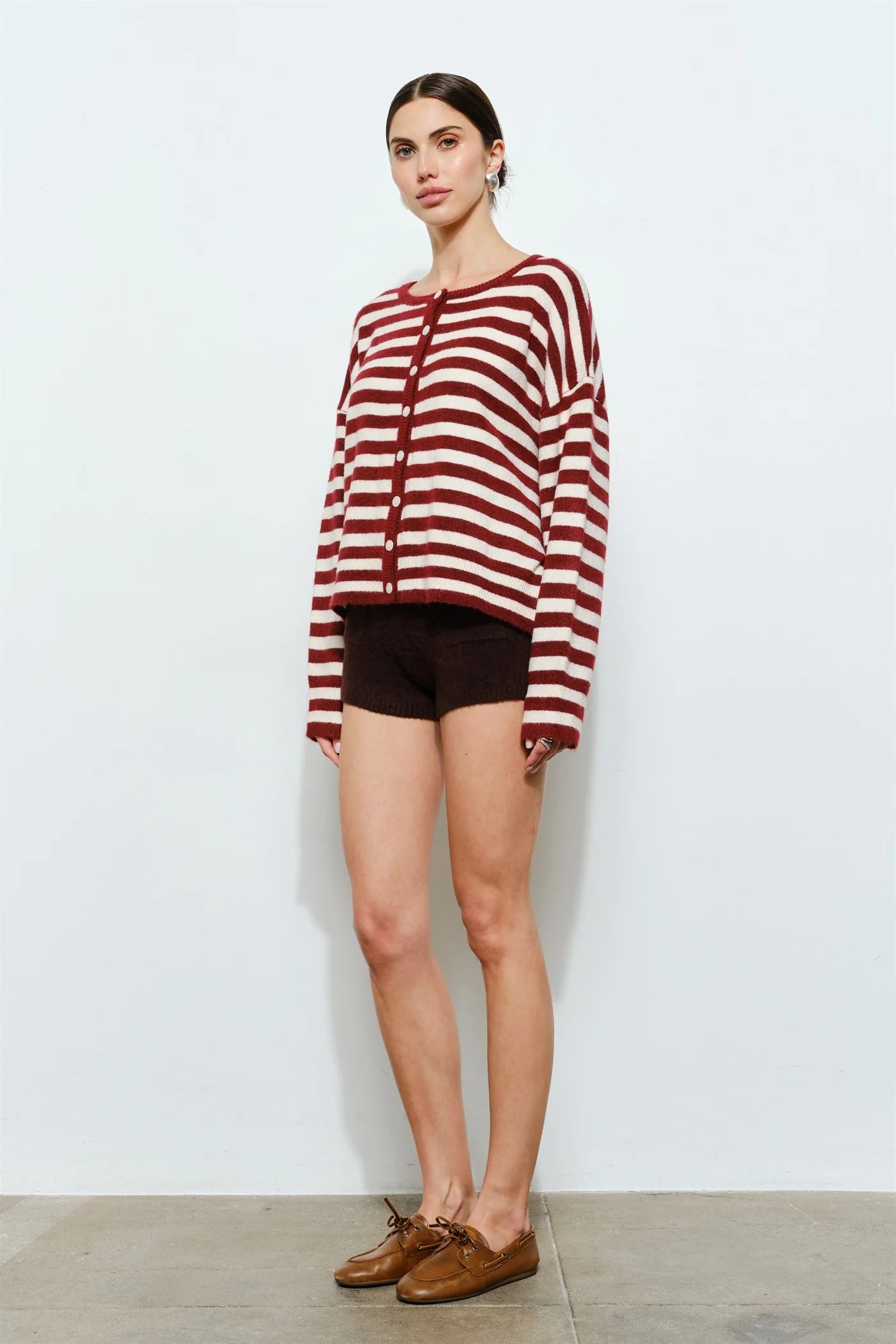 paisley stripe cardigan