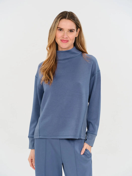 scuba mock neck