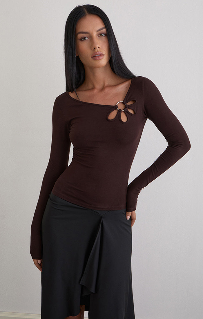 donela keyhole top