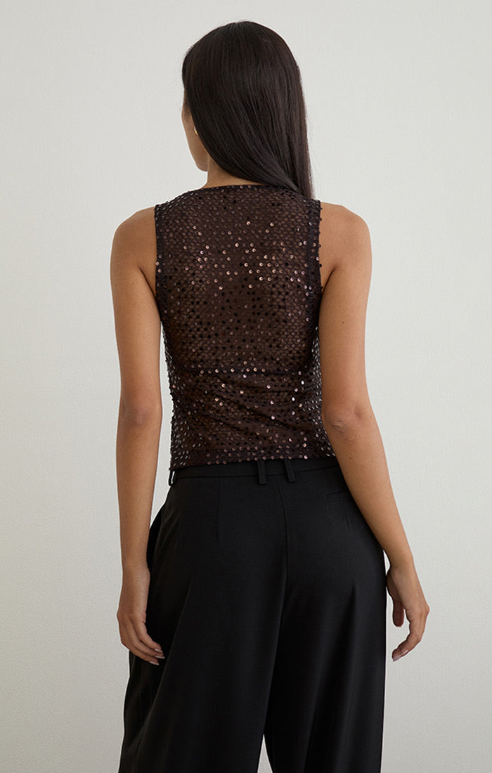 dudley sequin top