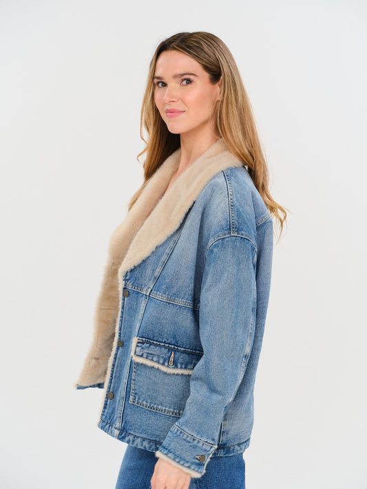 wynn sherpa denim jacket