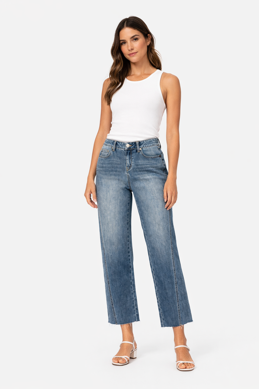 straight leg jeans