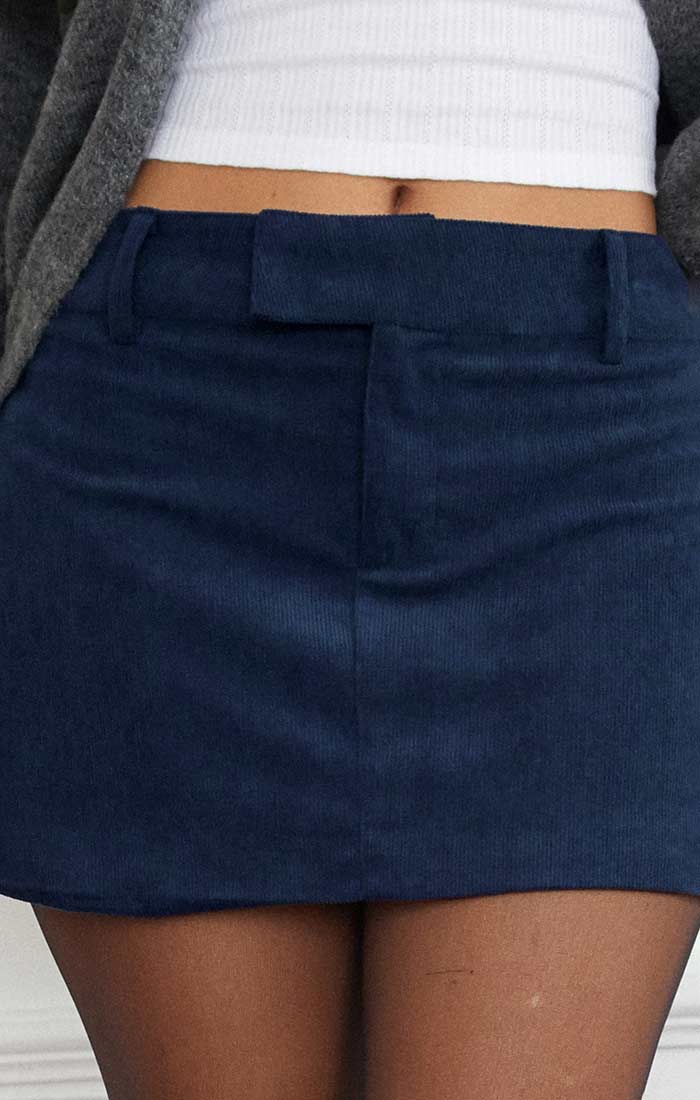 nadya cord mini skirt