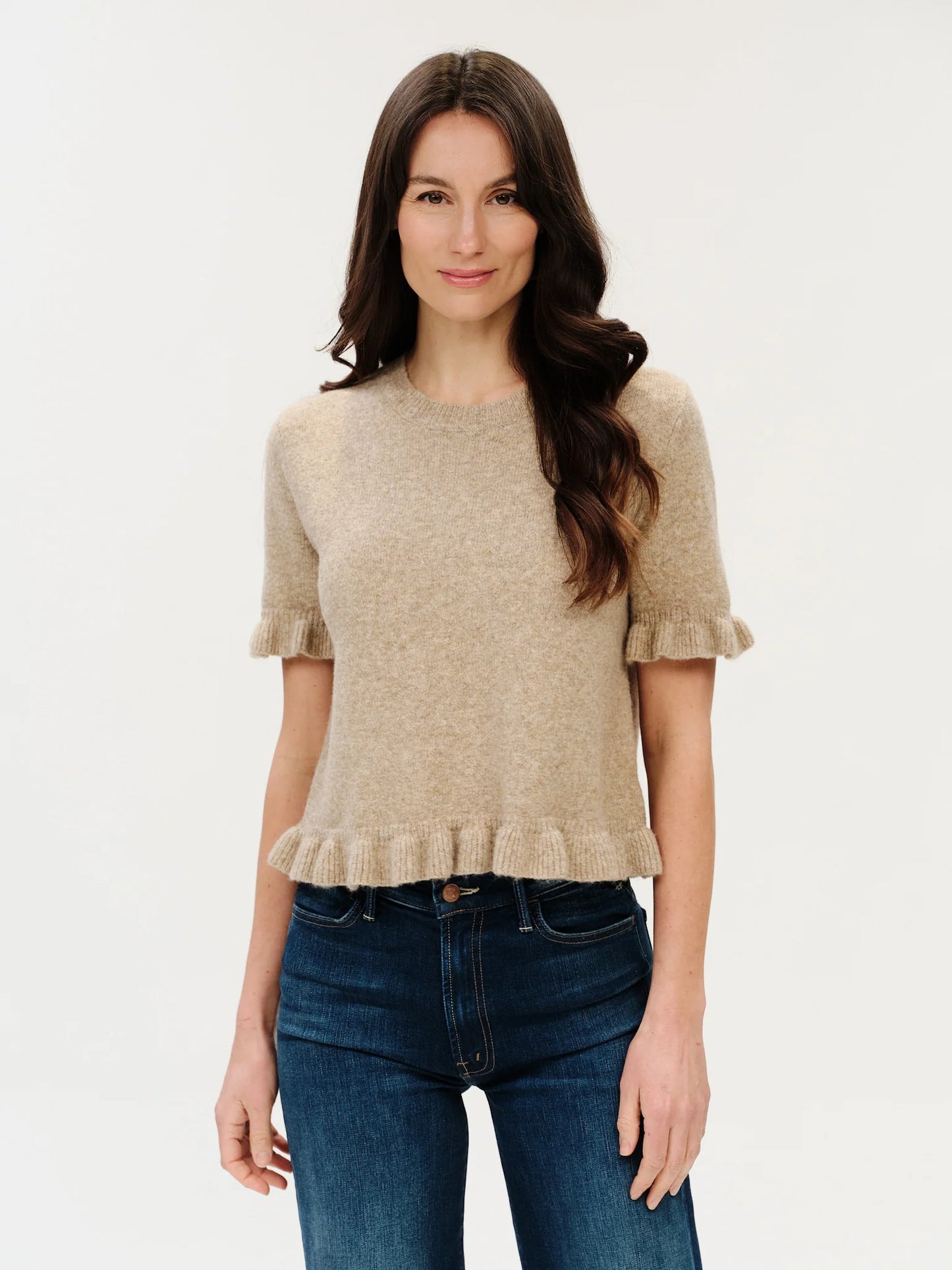 cleo ruffle sweater