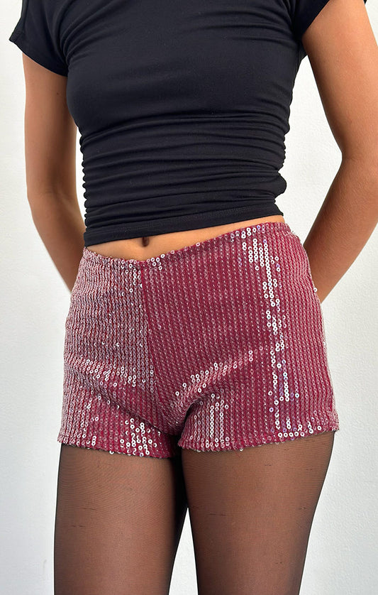 erna sequin micro shorts