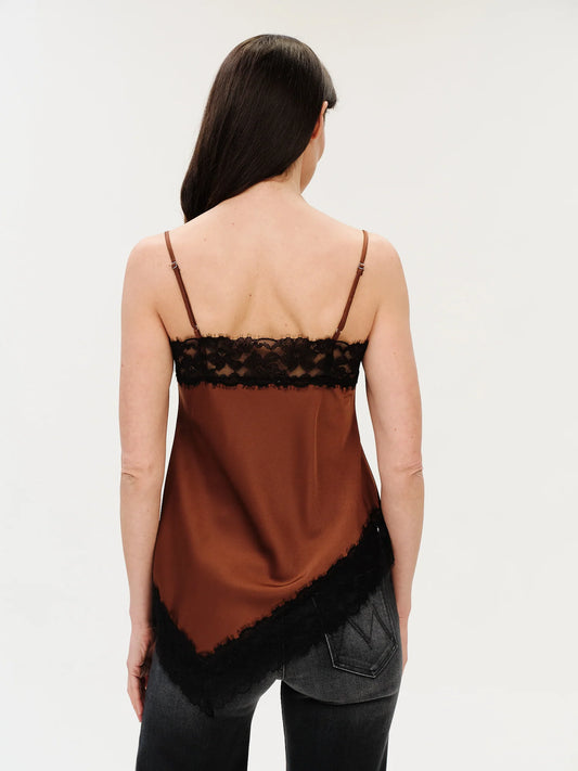 viola lace trim tank
